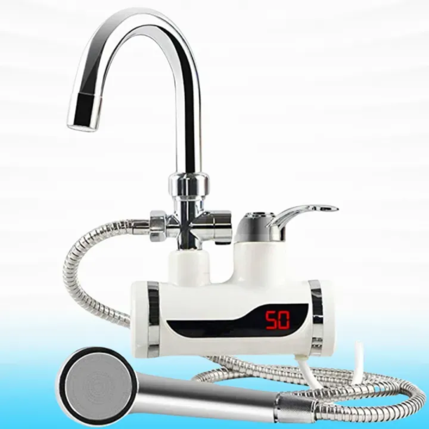 Instant Electric Hot Water Tap Heater – 3000W with Digital Display & Shower